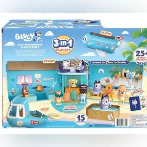 Bluey 3-in-1 Transforming plane Playset